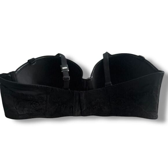 Torrid Bra Women's Plus Sz 40DD Black Curve Push-Up Strapless/Straps Underwire - Picture 7 of 14